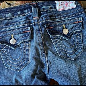 Petite size 23 true religion denim jeans